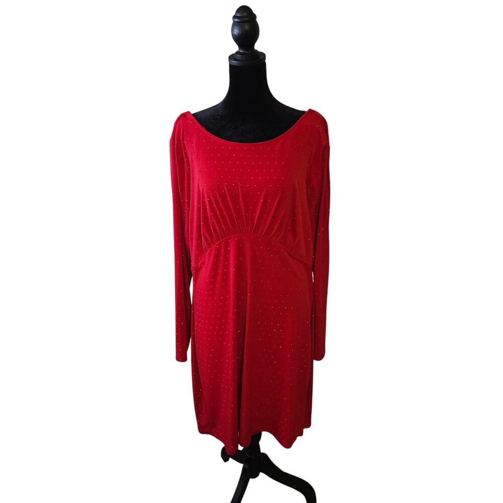 MICHAEL by Michael Kors Long Sleeve Studded Bodycon Dress - Size XL